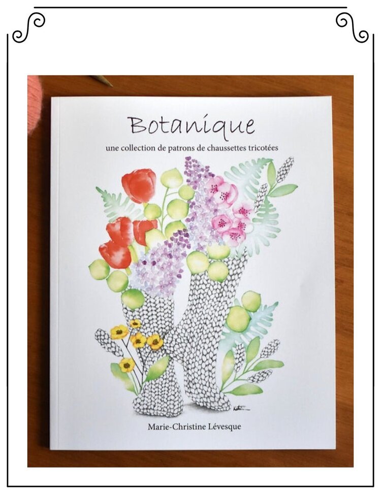Tricot MCL Botanique, une collection de patrons de chaussettes tricotées