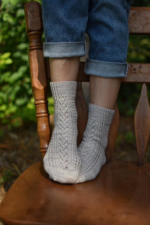 Marie-Christine Lévesque Champêtre, une collection de patrons de chaussettes tricotées