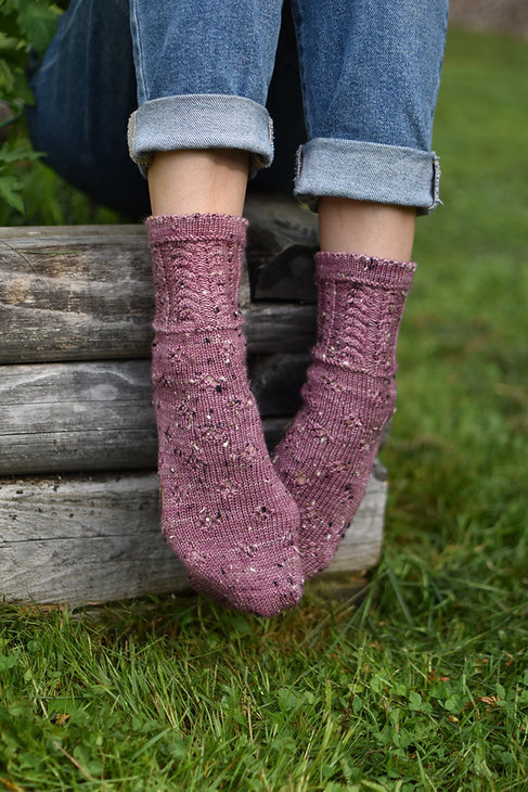 Marie-Christine Lévesque Champêtre, une collection de patrons de chaussettes tricotées