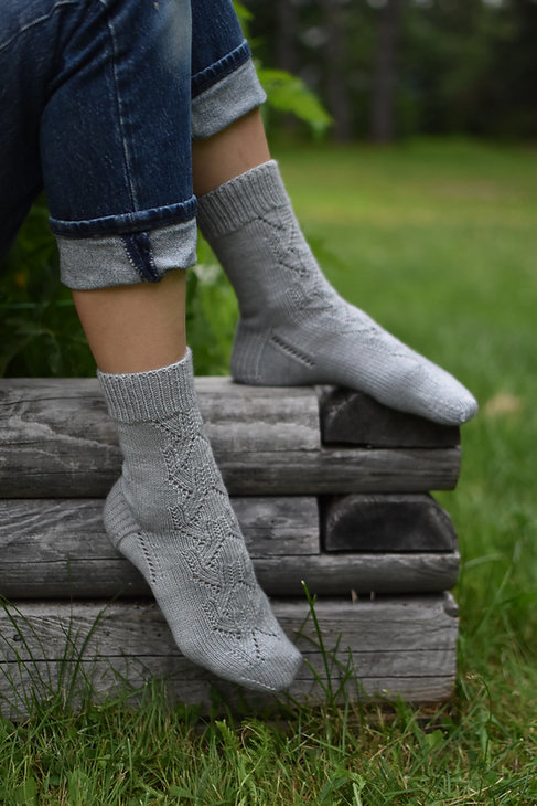 Tricot MCL Champêtre, une collection de patrons de chaussettes tricotées