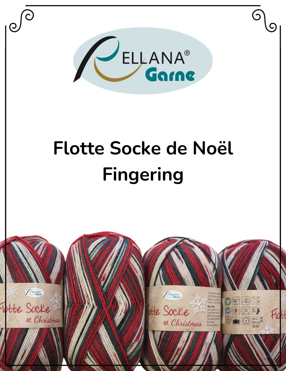 Rellana Rellana Flotte Socke de Noël Fingering