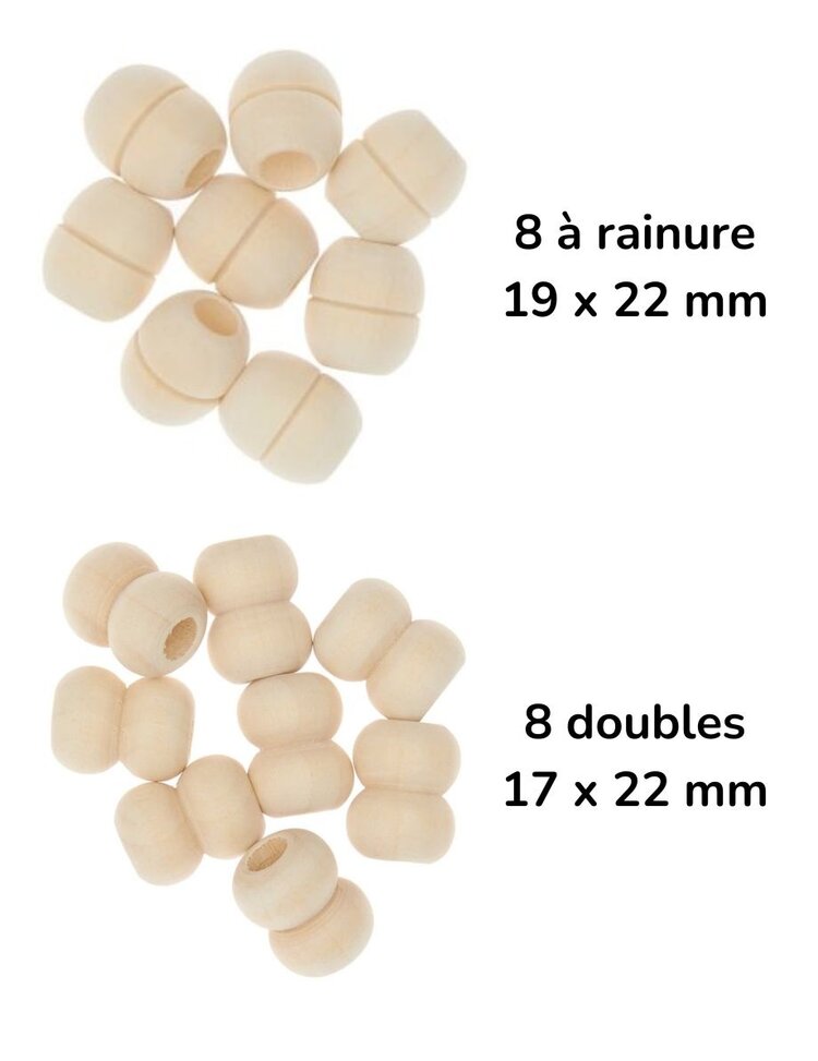 Rico Rico Billes en Bois Naturel