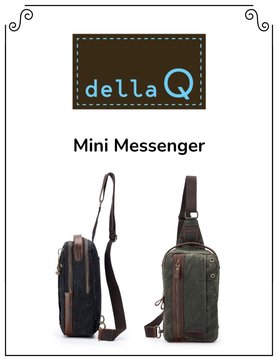 Della Q Della Q Maker's Canvas Mini Messenger