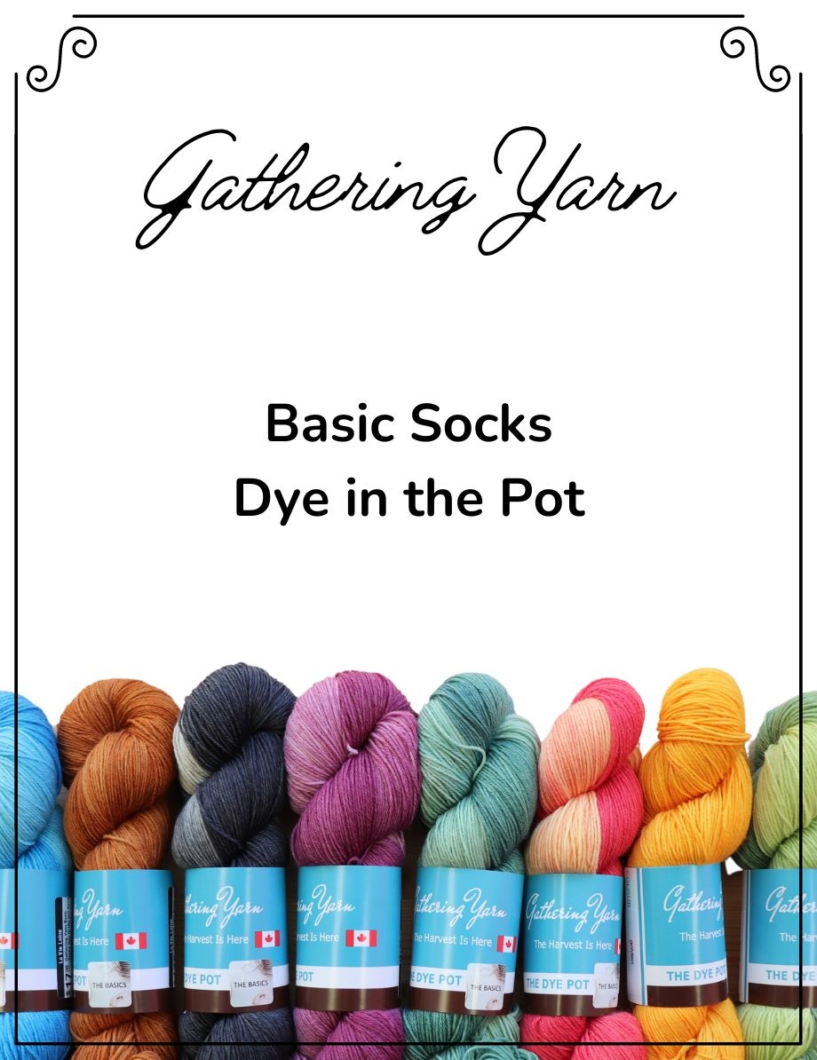 Gathering Yarn Gathering Yarn Basic Socks Dye in the pot