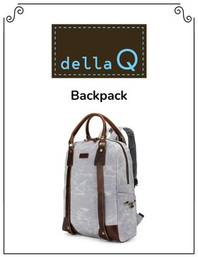 Della Q Della Q Maker's Canvas Backpack