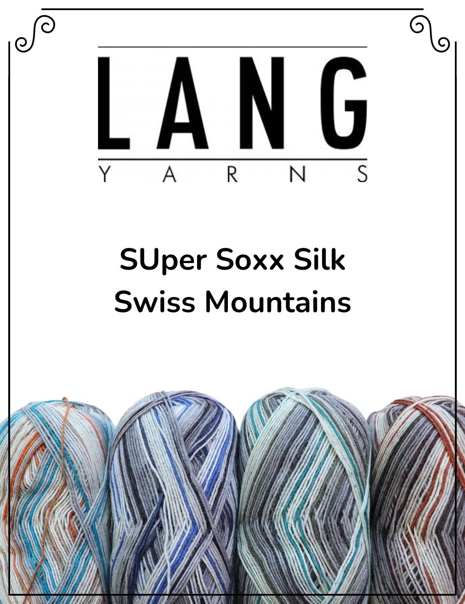 Lang Lang Super Soxx Silk - Swiss Mountains