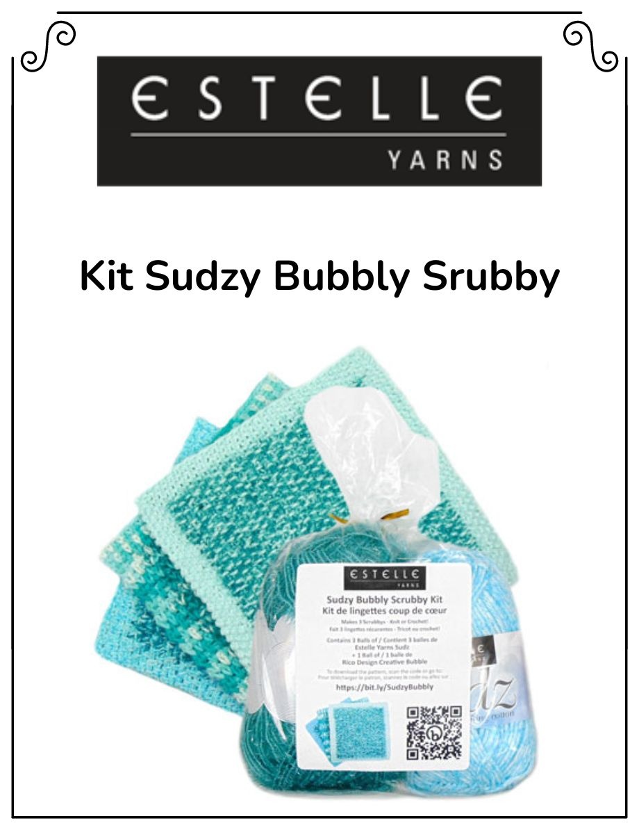 Estelle Yarns Estelle Kit Sudzy Bubbly Scrubby