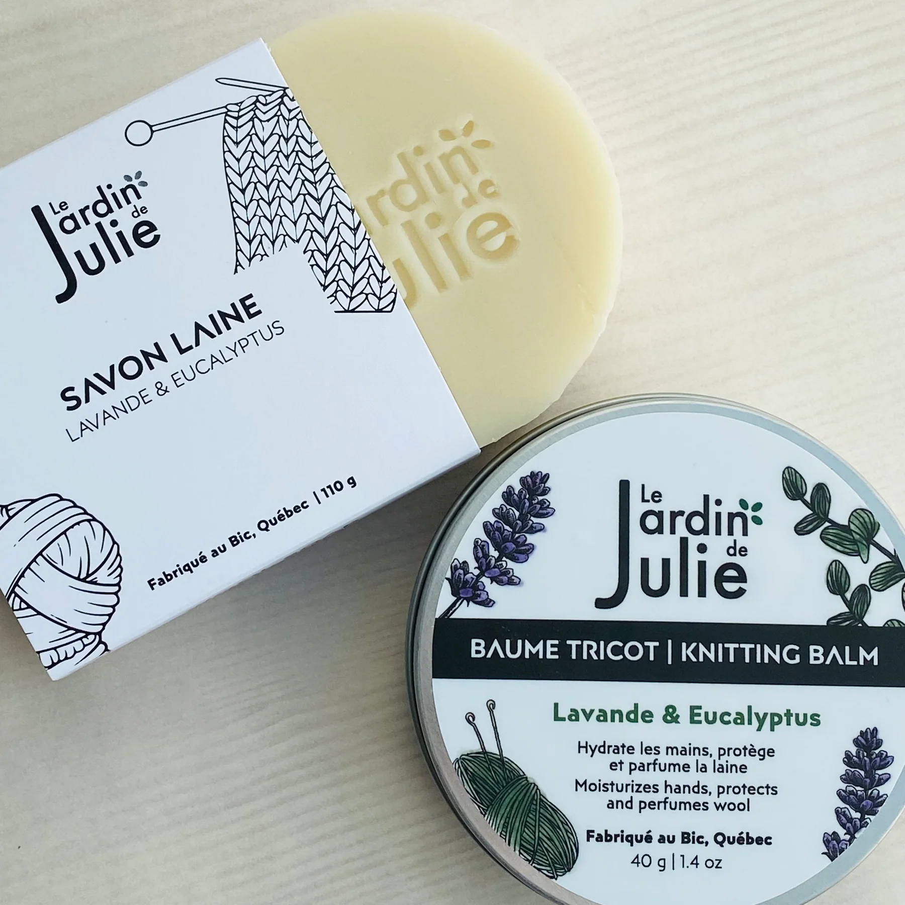 Le Jardin de Julie Le Jardin de Julie - Savon à Laine Eucalyptus & Lavande