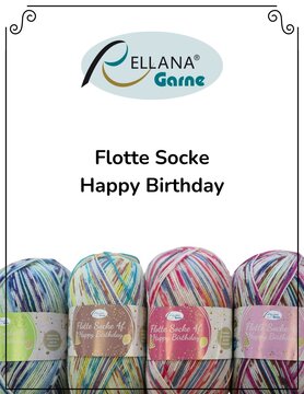 Rellana Rellana - Flotte Socke Happy Birthday
