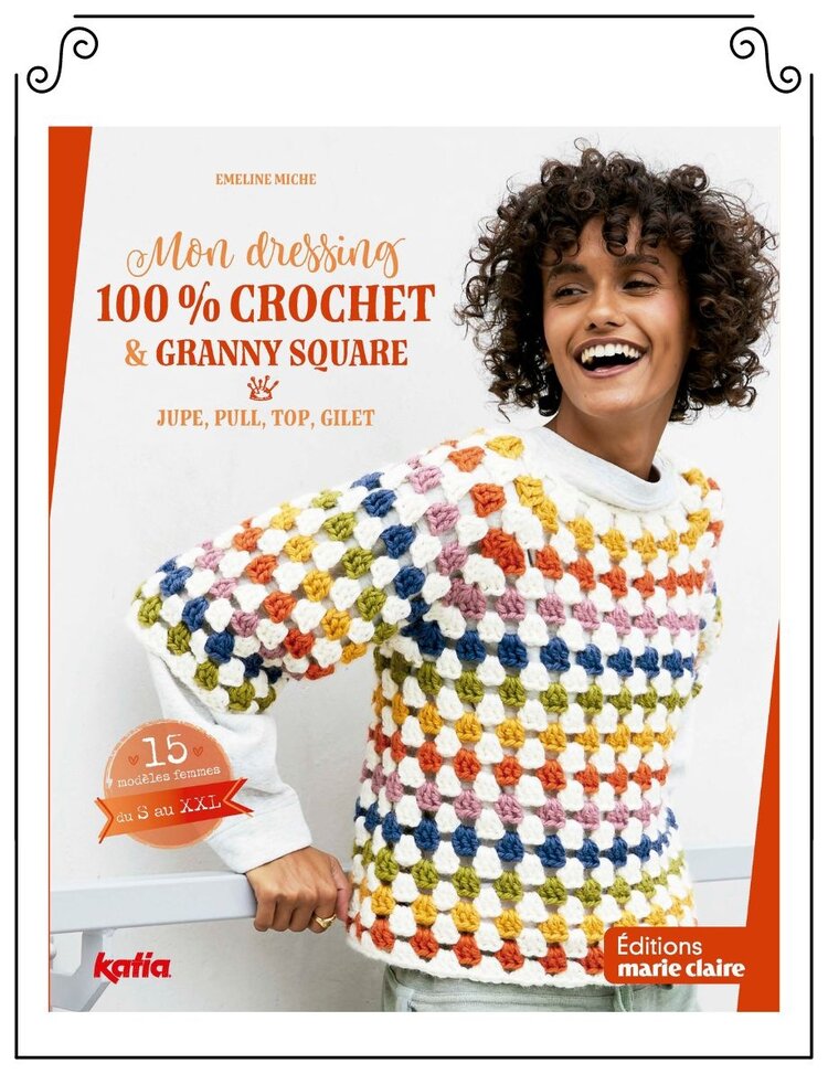 Marie Claire Mon Dressing 100% Crochet & Granny Square