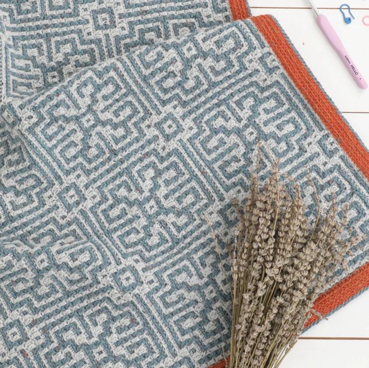 Mosaic Crochet - Modern Blankets in Overlay Mosaic