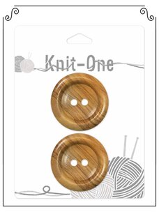 Knit One Knit One Bouton 2 trous de bois