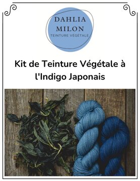 Dahlia Milon Textile Dahlia Milon - Kit de Teinture Végétale à l'Indigo Japonais