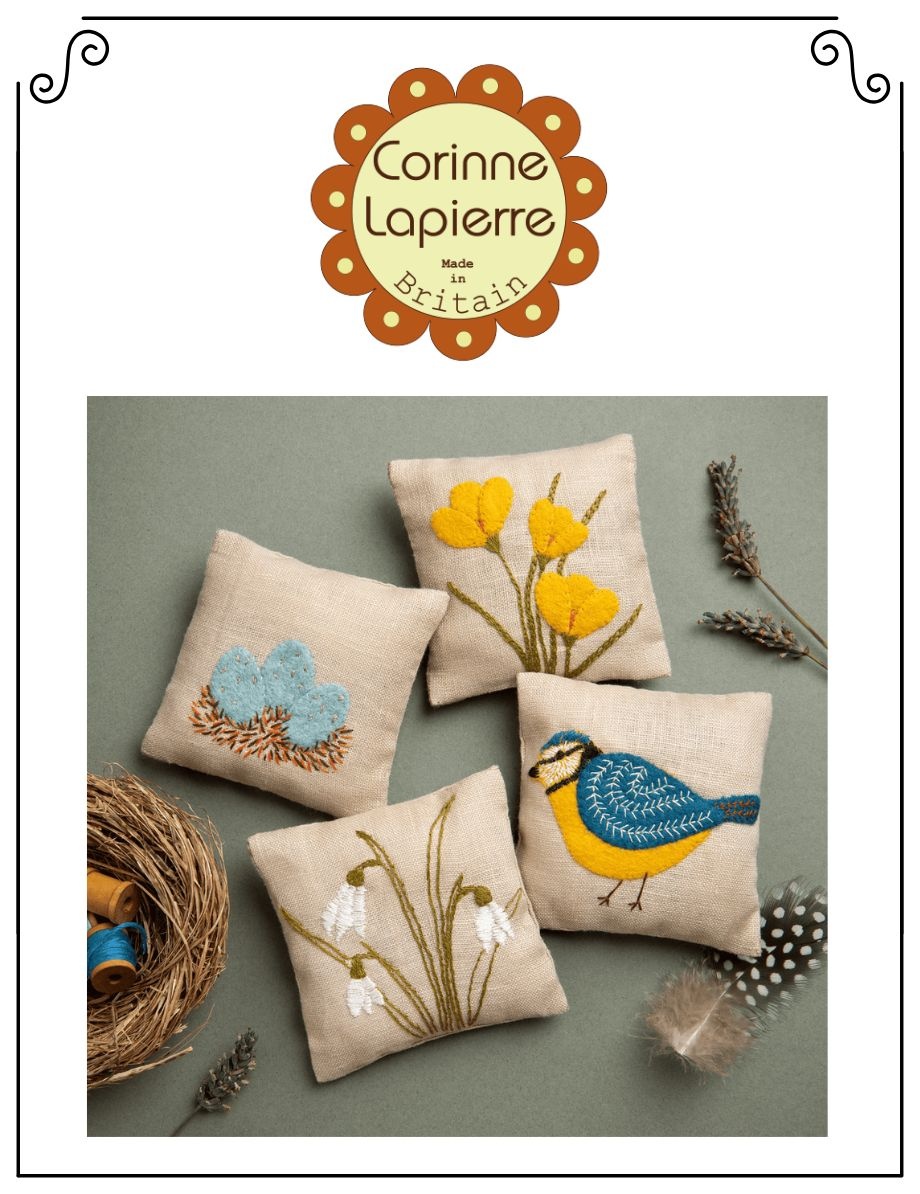 Corinne Lapierre Limited Corinne Lapierre - Sachet de lavande en lin à broder et assembler