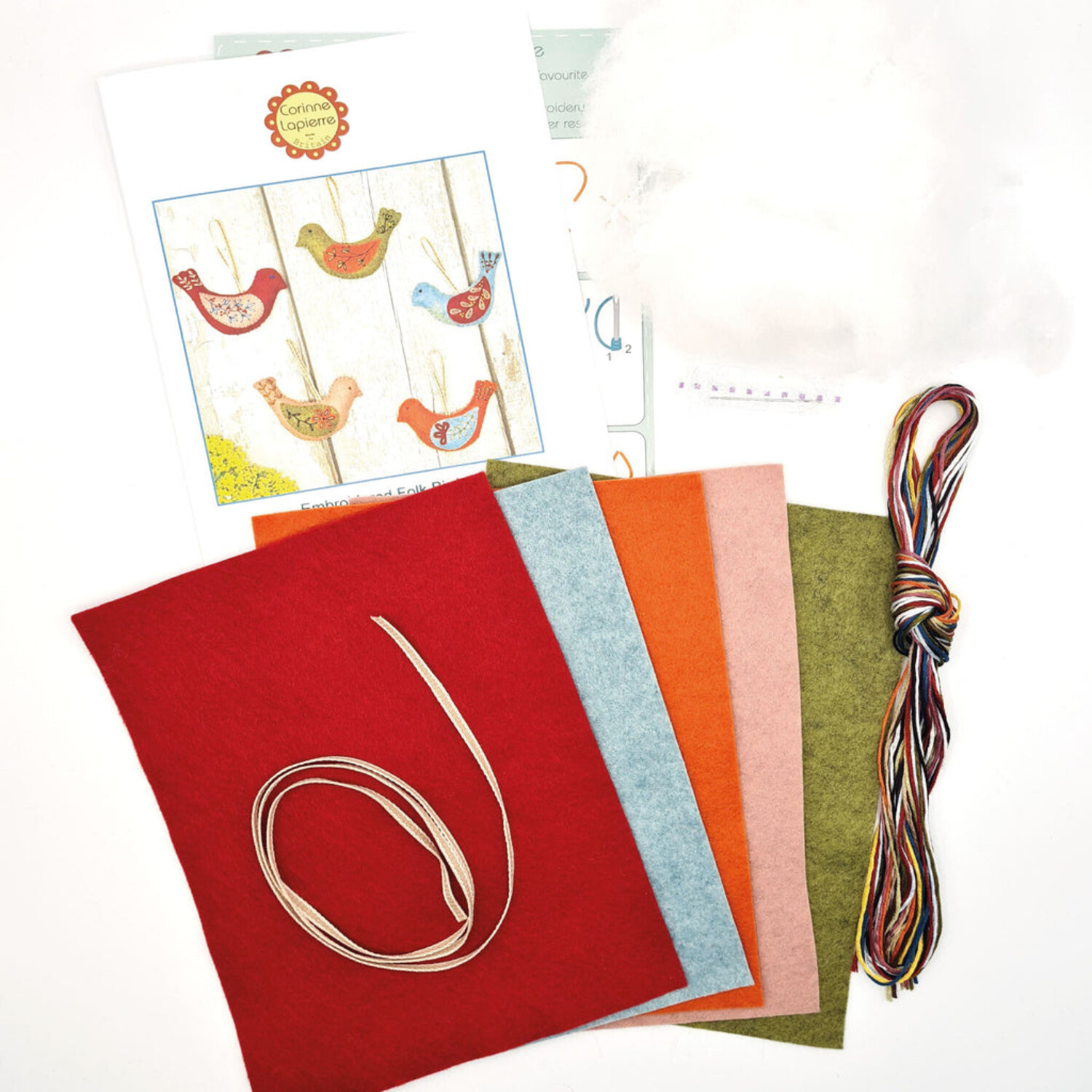 Kit de bricolage avec application de paon flamboyant