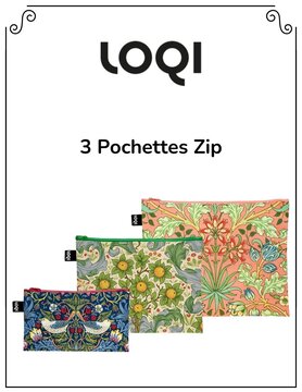 Loqi Loqi - 3 Pochettes Zip