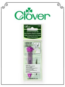 Clover Clover Aiguilles à laine Fines et Tube de Rangement
