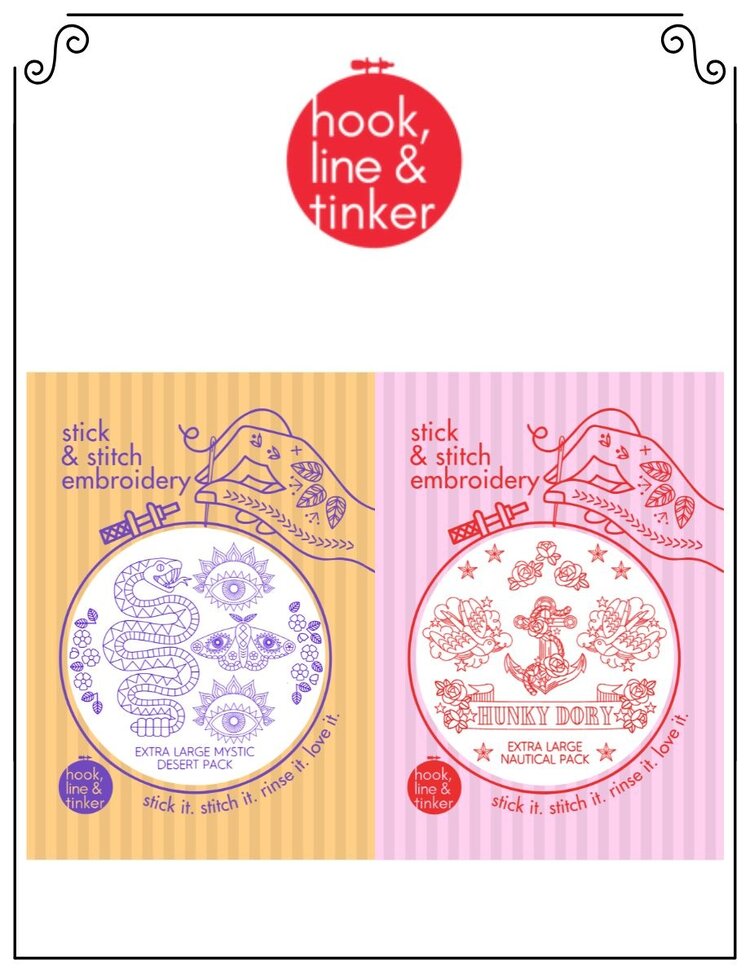 Hook, Line & Tinker Hook, Line & Tinker - Ensembles de motifs à coller et broder