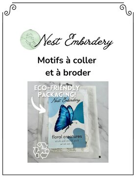 Nest Embirdery Nest Embirdery - Ensemble de motifs à coller et broder