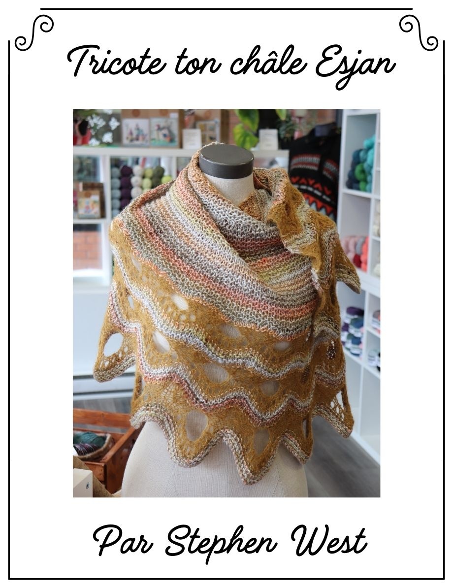 Tricote ton châle Esjan comme Léa