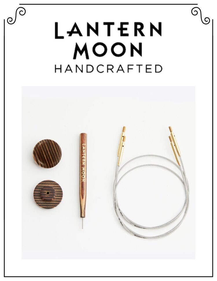 Moon Lantern Lantern Moon ensemble de 2 cables pour aiguilles circulaires