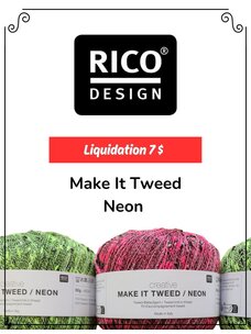 Rico Rico Creative Make It Tweed Neon - Fil d'accompagnement