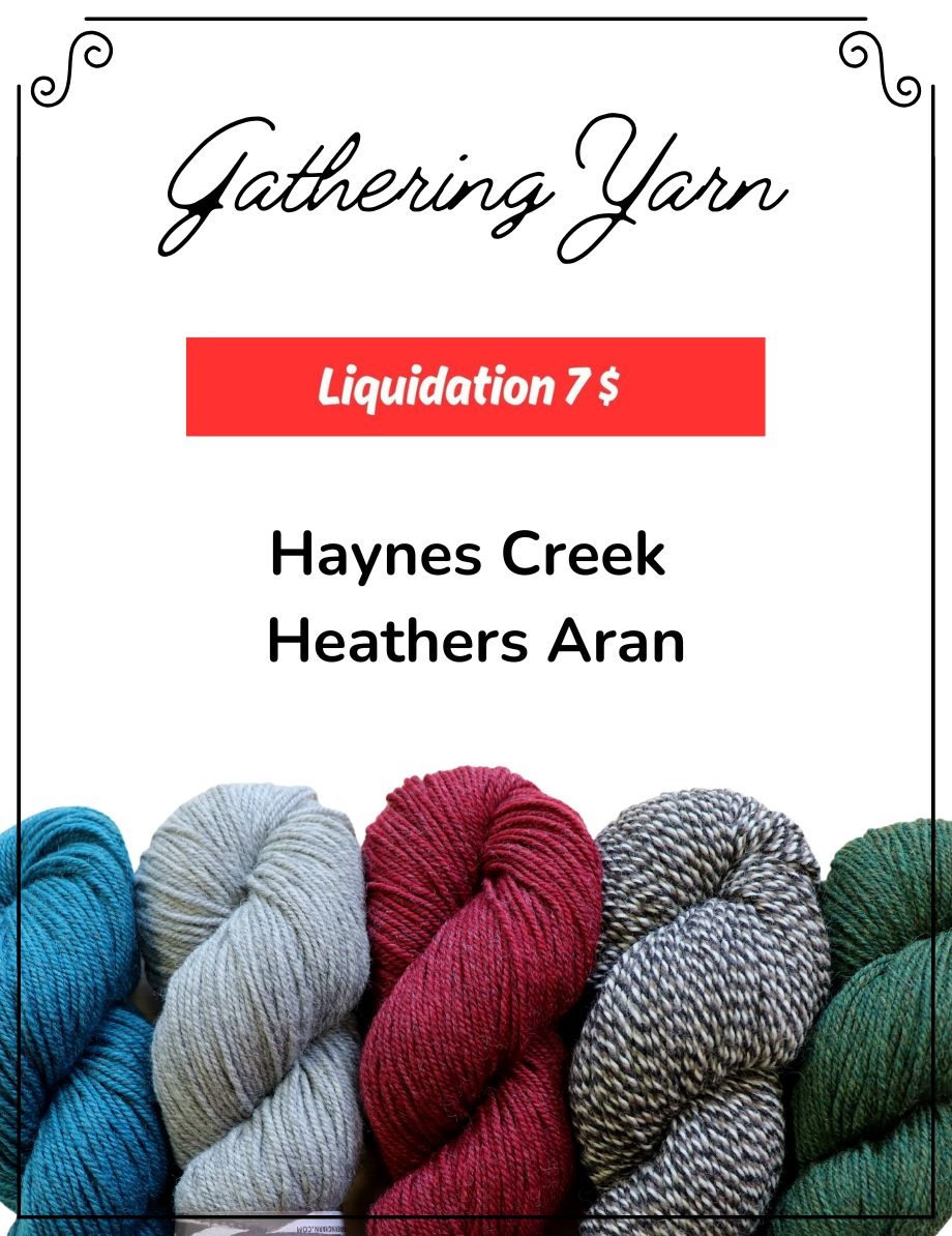 Gathering Yarn Haynes Creek Heathers Aran