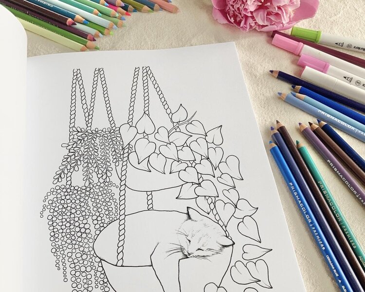 Katrinn Pelletier Botanique Livre à colorier par Katrinn Pelletier