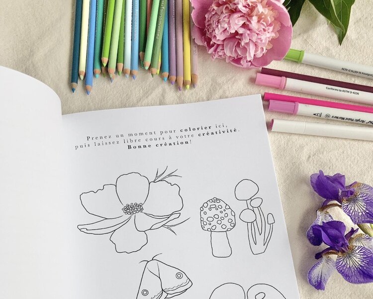 Katrinn Pelletier Botanique Livre à colorier par Katrinn Pelletier