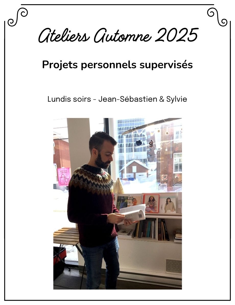 La Vie laine Ateliers Atelier Projet libre supervisé LUNDI SOIR