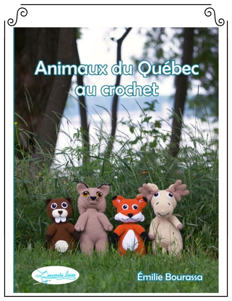 L'accroche Laine Animaux du Québec au Crochet