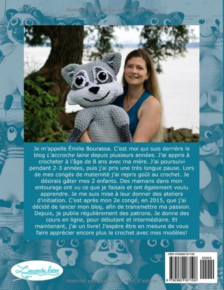 L'accroche Laine Animaux du Québec au Crochet