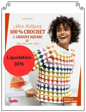 Marie Claire Mon Dressing 100% Crochet & Granny Square