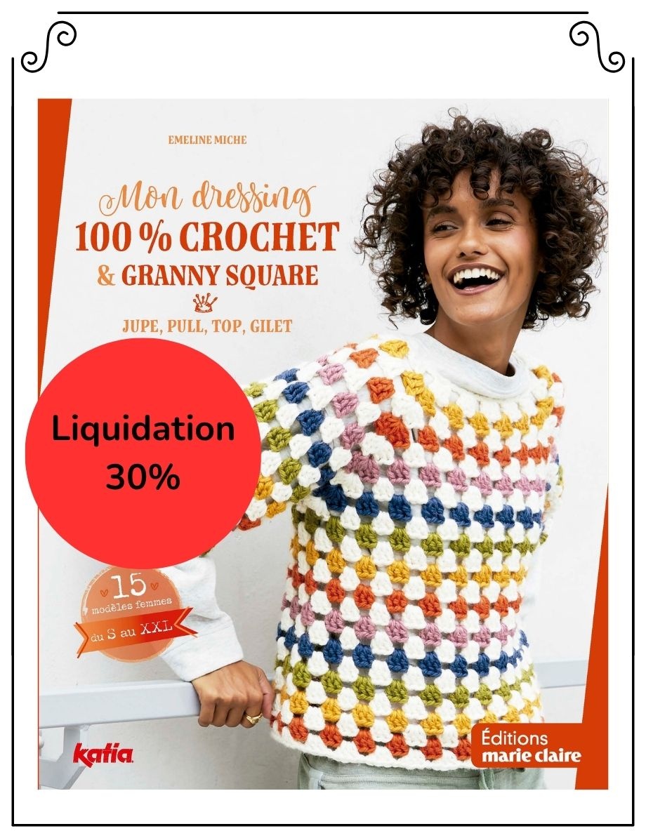 Marie Claire Mon Dressing 100% Crochet & Granny Square