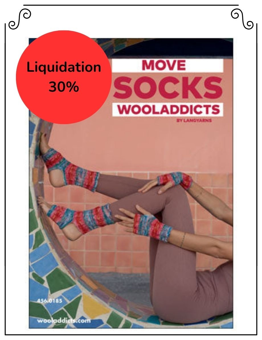 Lang Wool Addicts Livre de Patrons Move Socks par Wool Addicts Lang Wool Addicts Livre de Patrons Move Socks par Wool Addicts