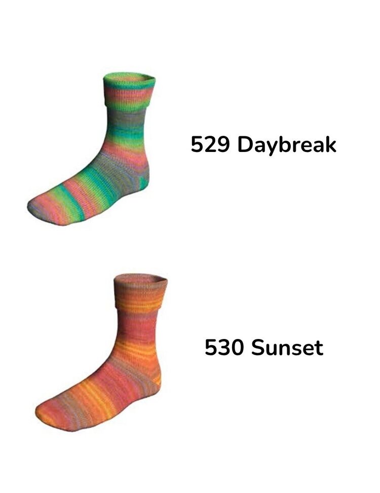 Lang Lang Supersoxx 6-ply - Time of Day Soxx