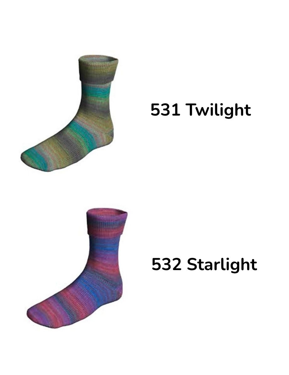 Lang Lang Supersoxx 6-ply - Time of Day Soxx