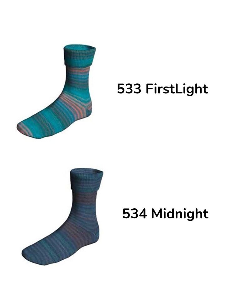 Lang Lang Supersoxx 6-ply - Time of Day Soxx