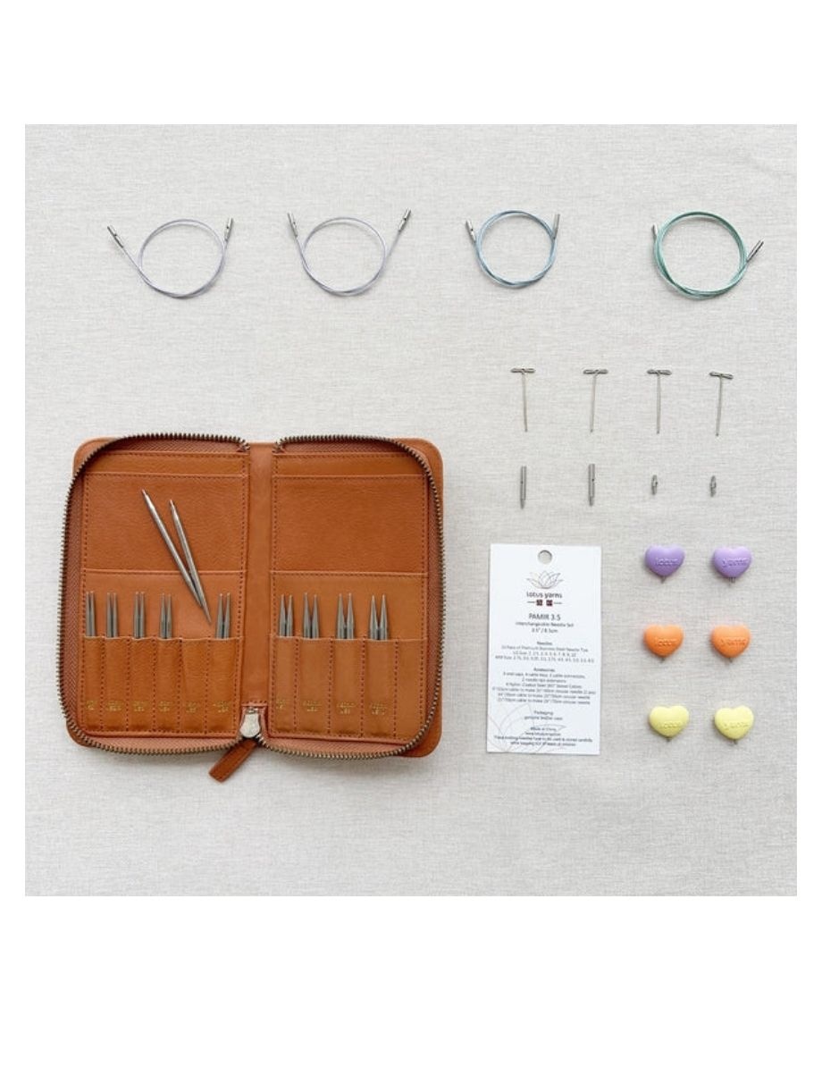 Lotus Yarns Lotus Yarns - Ensemble d'Aiguilles Interchangeables Pamir 3,5"