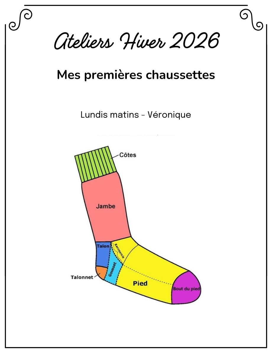La Vie laine Ateliers Atelier Chaussettes LUNDI MATIN