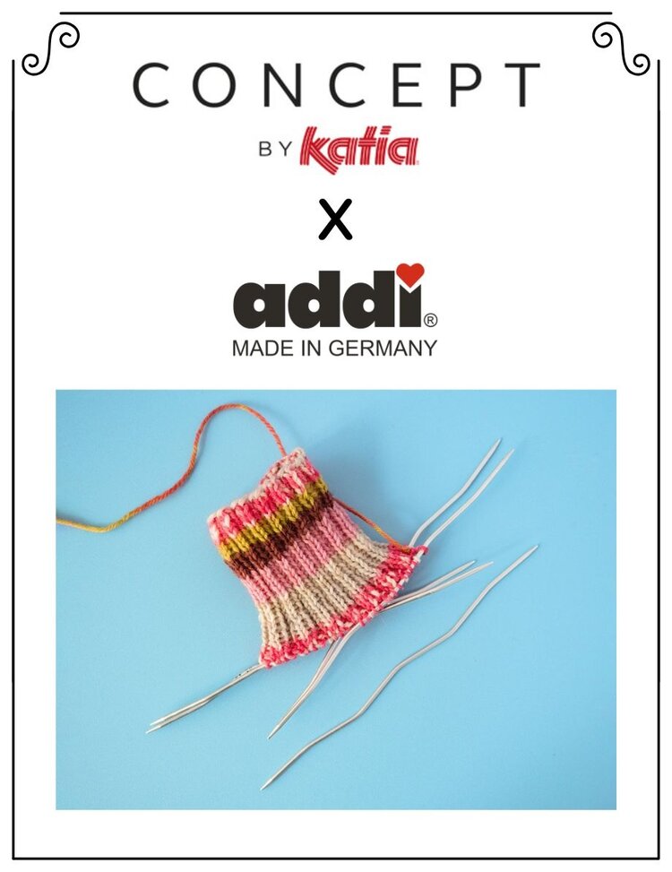Addi Katia Concept x Addi Crasy Snake aiguilles double-pointes