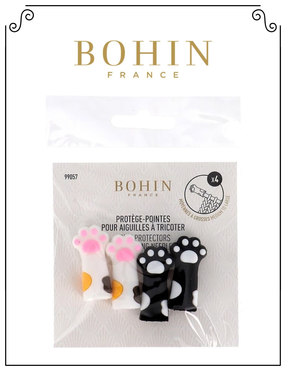Bohin Bohin - Protecteurs d'aiguilles pattes de chat