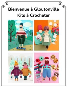 La vie laine Bienvenue à Gloutonville - Kits à crocheter