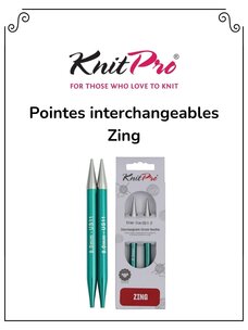 Knit Pro Knit Pro - Pointes interchangeables en aluminium Zing