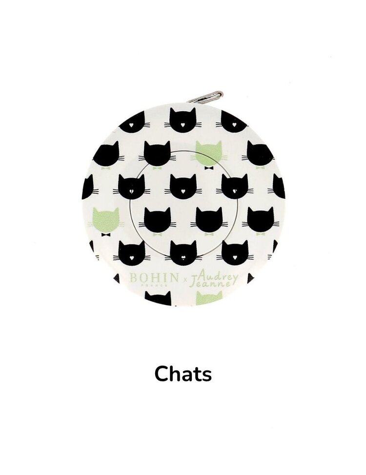 Bohin Bohin - Ruban à mesurer rétractable animaux