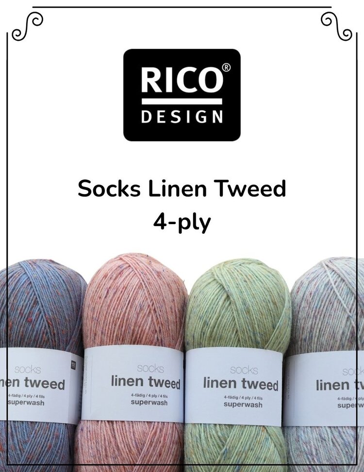 Rico Rico - Socks Linen Tweed 4-ply