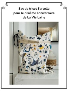 Sarcelle Sac Zip à projet Sarcelle - La Vie laine