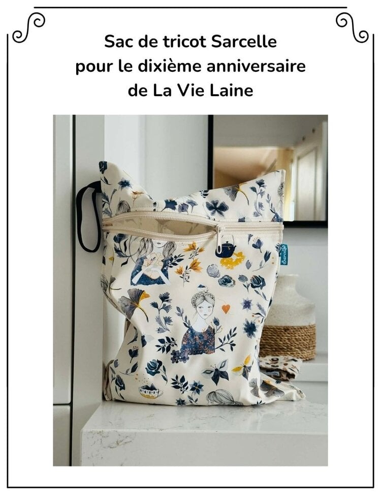Sarcelle Sac Zip à projet Sarcelle - La Vie laine