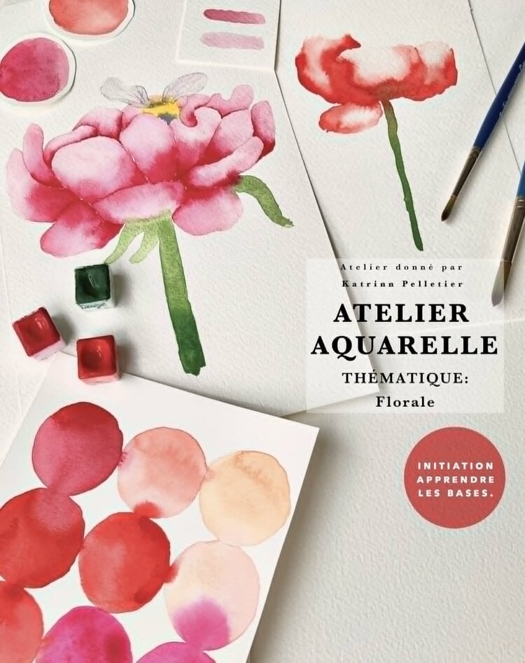 Katrinn Pelletier Atelier d'Aquarelle avec Katrinn Pelletier