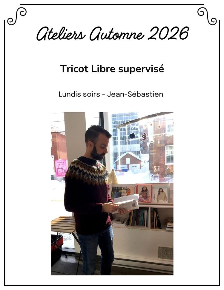 La Vie laine Ateliers Atelier Tricot libre supervisé LUNDI SOIR